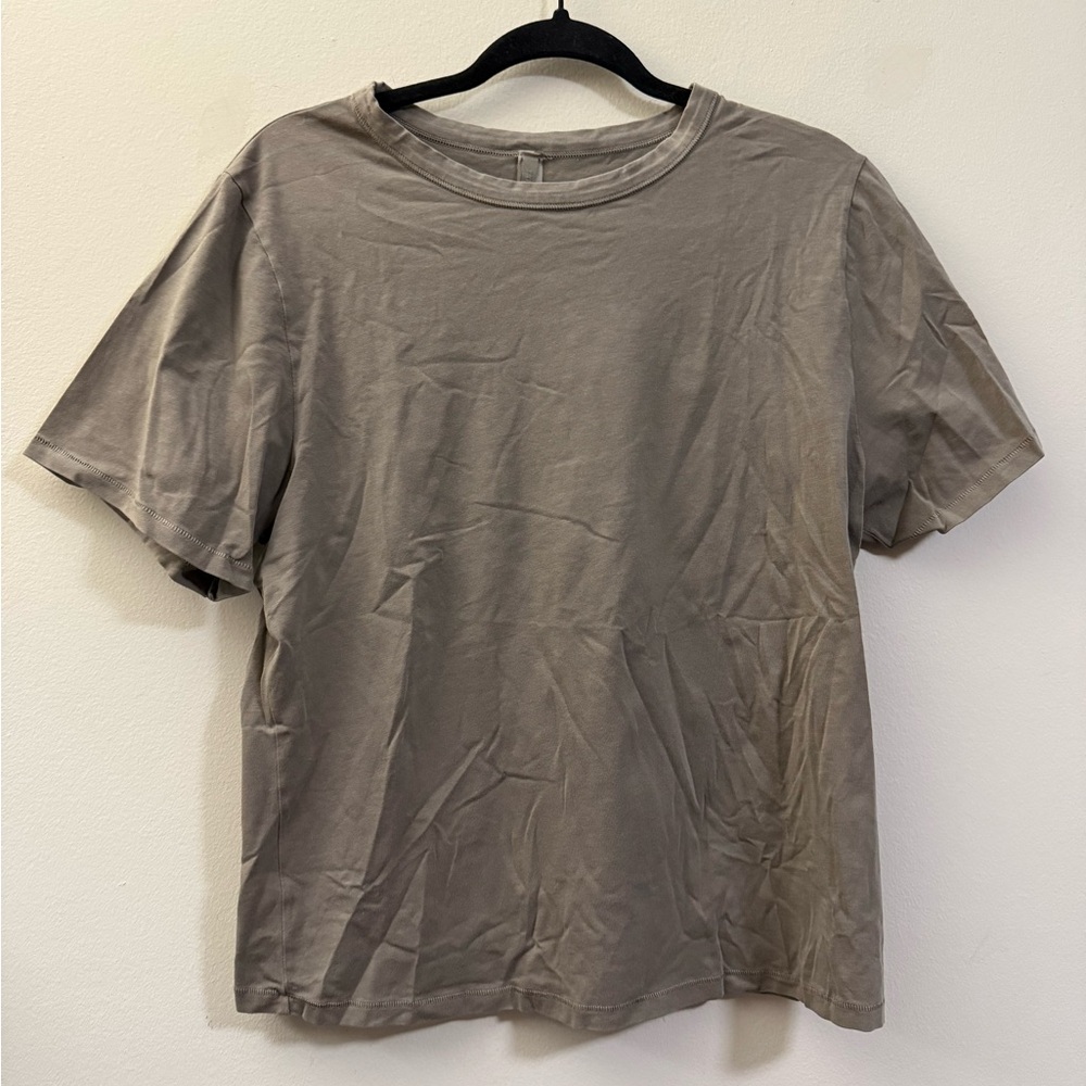 NWT SKIMS Women’s Stretchy T-Shirt in Browny Green - 4X